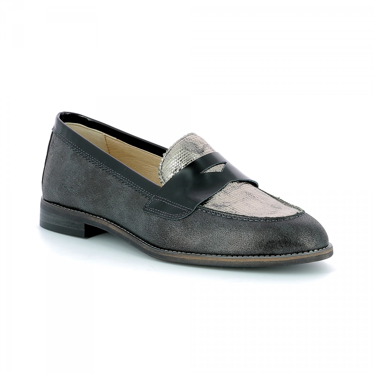 Mocassin femme noir