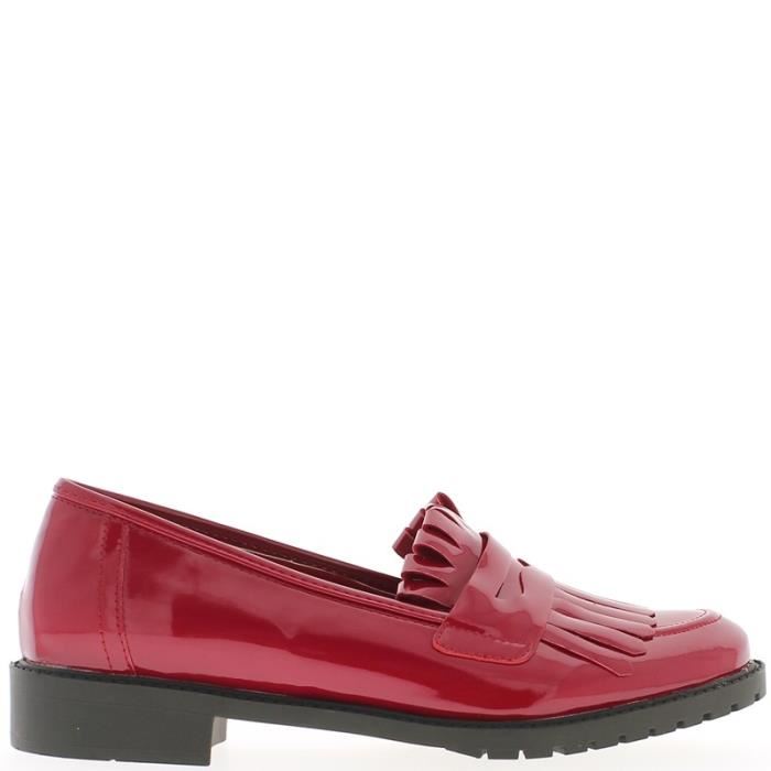 Mocassin femme frange