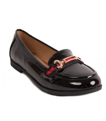 Mocassin femme boucle