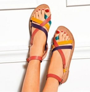 Chaussure sandale femme plate
