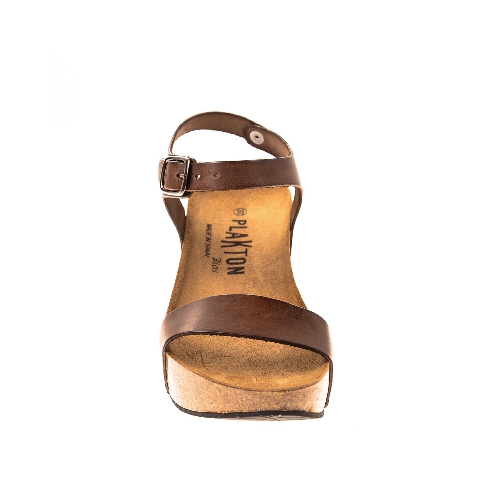 Sandale femme cuir marron