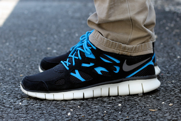 Nike free run bleu marine