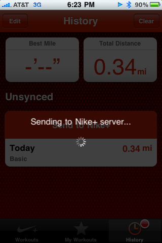 Nike running won't sync
