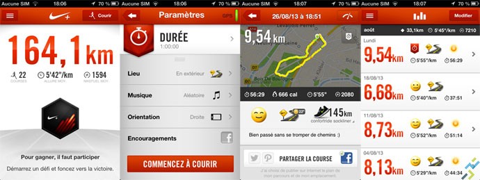 Running nike application