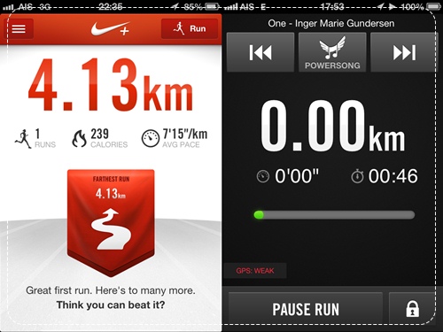 Iphone 5 nike running