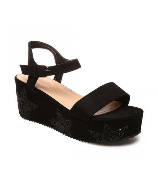 Sandale femme a talon compense