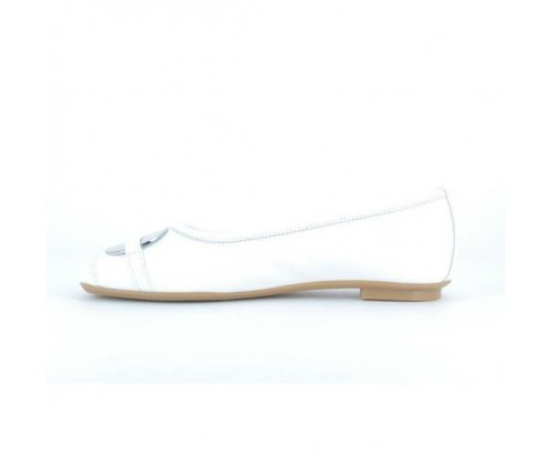 Ballerine reqins blanc
