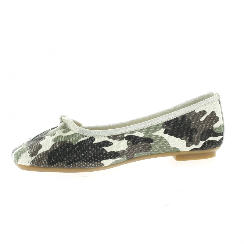 Ballerines reqins kaki