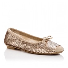 Ballerines reqins glitter rose