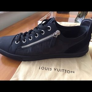 Louis vuitton mens sneakers zipper