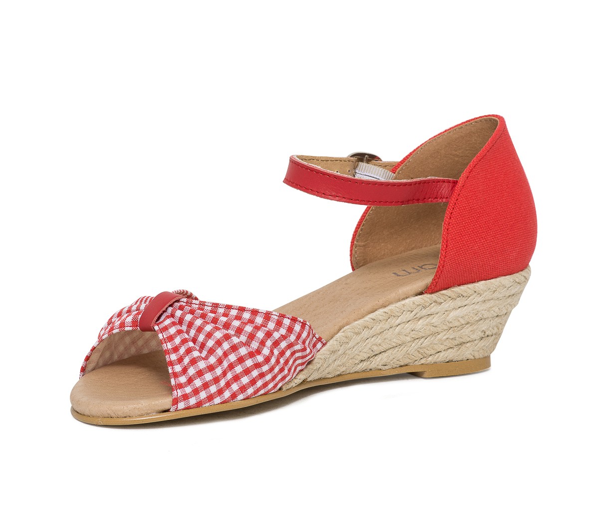 Chaussure compensee vichy