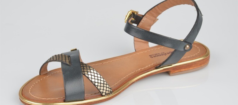 Sandale femme cuir plate