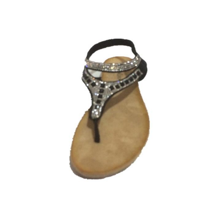 Sandale femme plate elastique