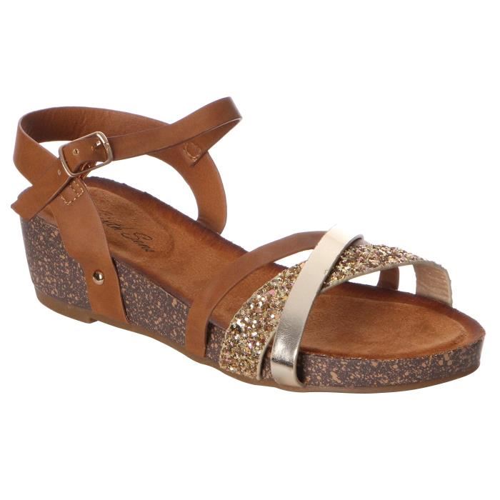 Sandale femme petit talon