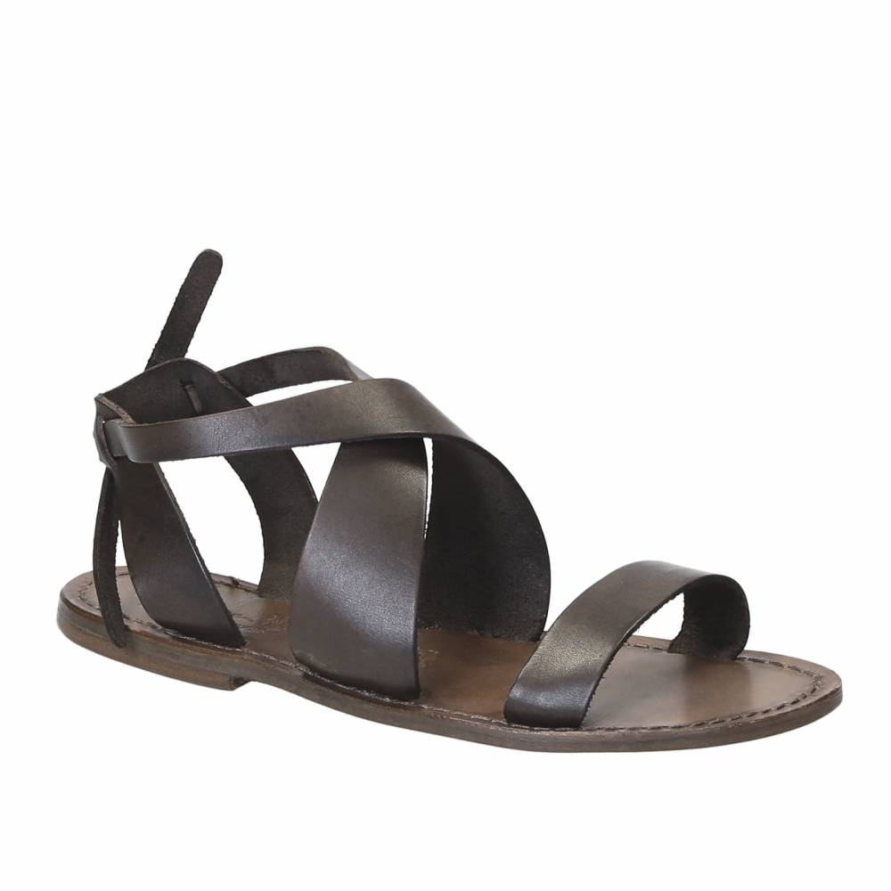 Sandale femme en cuir