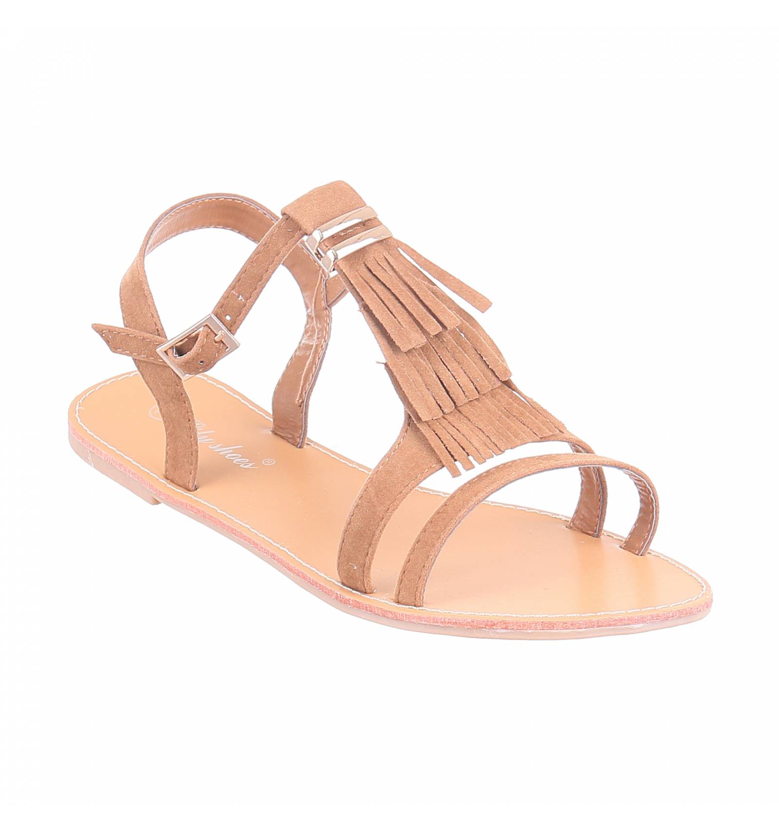 Sandale femme cuir plate
