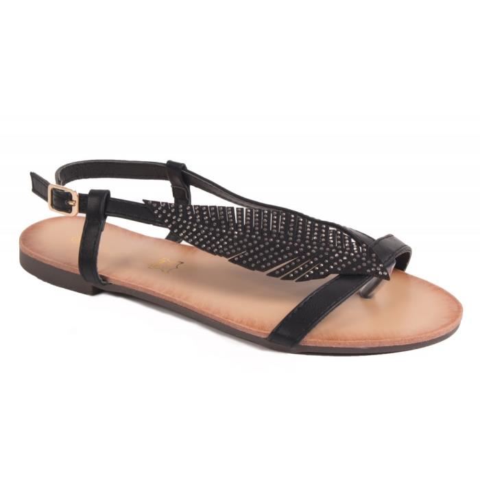 Sandale femme cuir
