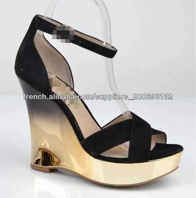 Chaussure compensée disco homme