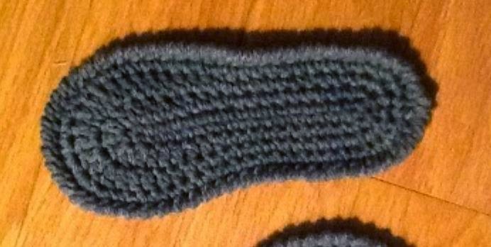 Mocassin femme au crochet