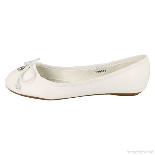 Ballerine reqins blanche