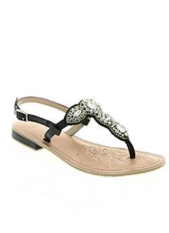 Tong femme noir pas cher