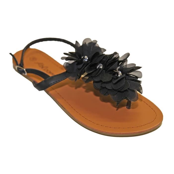 Tong femme avec fleur