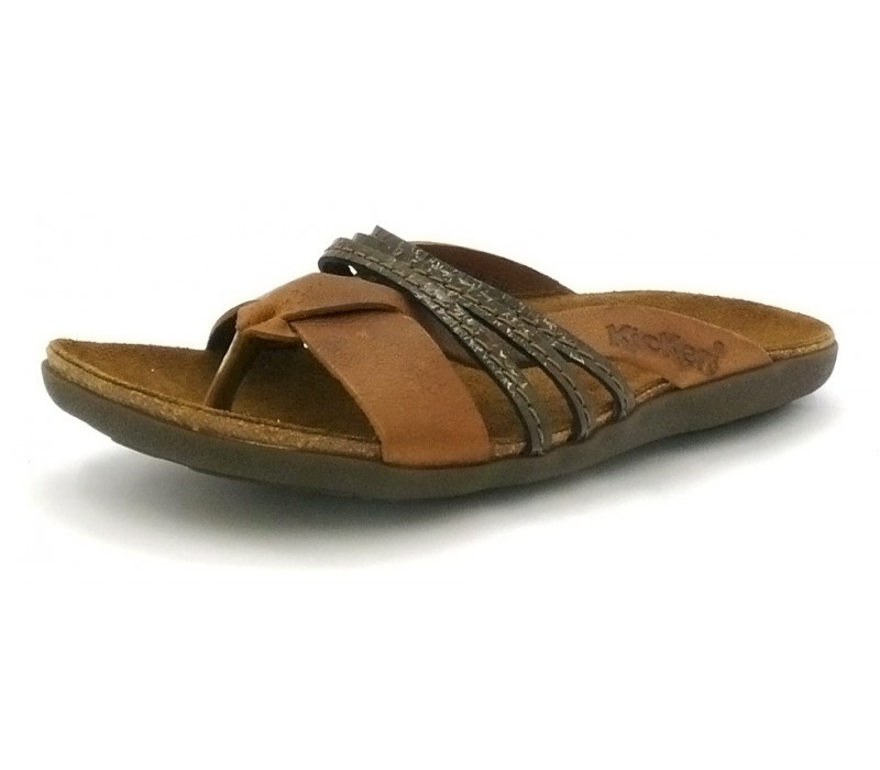 Tong femme cuir kickers