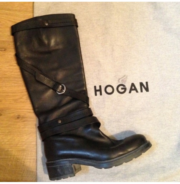 Bottes cuir femme soldes